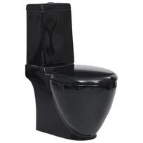 vidaXL Juodas klozetas 141136