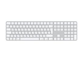 modely - Apple Magic Keyboard with Touch ID and Numeric Keypad, EN/RU, balta (White) - 1 nuotrauka