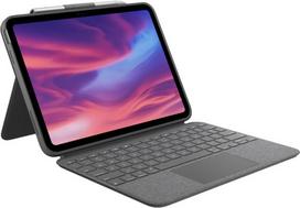 ipad 10th gen klaviatura - Logitech Combo Touch QWERTY Danų, Švedų, Norvegų (Pilka) - 2 nuotrauka