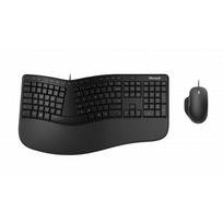 microsoft klaviatura - Microsoft Ergonomic Desktop Klaviatūra ir Pelė (Juoda) - 1 nuotrauka