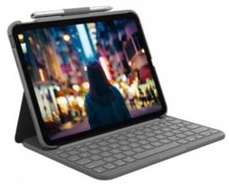 klaviatura slim - Logitech Slim Folio QWERTZ Vokiečių (German) Grafitas (Graphite) - 1 nuotrauka