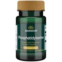 fosfatidilserinas 100 - SWANSON Fosfatidilserinas 100 mg, 30 minkštųjų gelių - 2 nuotrauka