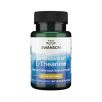 swanss - Swanson L-Theanine Suntheanine 100 mg, 60 kapsulių - 1 nuotrauka