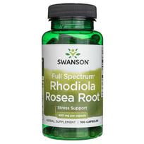 rodiola - SWANSON Rhodiola Rosea Root 400 mg, 100 kapsulių - 2 nuotrauka