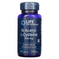 life extension - LIFE EXTENSION N-Acetyl L-Cysteine (NAC) 600 mg, 60 kapsulių - 1 nuotrauka