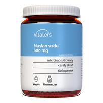 VITALER Natrio Butiratas 600 mg, 60 kapsulių