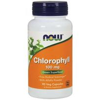 chlorofilas 100 - NOW Foods Chlorofilas 100 mg, 90 kapsulių - 1 nuotrauka
