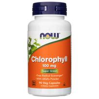 chlorofilas 100 - NOW Foods Chlorofilas 100 mg, 90 kapsulių - 2 nuotrauka