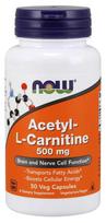 acetyl l carnitine - NOW FOODS Acetil-L-karnitinas 500 mg, 50 kapsulių - 1 nuotrauka