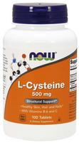 mg 100 - NOW FOODS L-Cisteinas 500 mg, 100 tab. - 2 nuotrauka