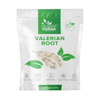 RAW POWDERS Valerijonų šaknys 500 mg, 120 kapsulių