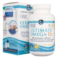 omega 3 120 - NORDIC NATURALS Ultimate Omega-D3 Lemon 640 mg, 120 kapsulių - 1 nuotrauka