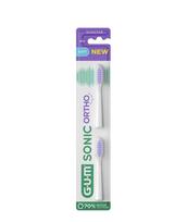 Gum Sunstar Butler Sonic Ortho dantų šepetėlio galvutės, N2