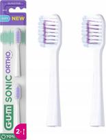 gum ortho - Gum Sunstar Butler Sonic Ortho dantų šepetėlio galvutės, N2 - 2 nuotrauka