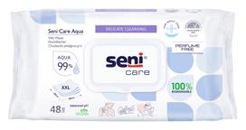 seni care - SENI CARE drėgnos servetėlės AQUA, 48 vnt. - 2 nuotrauka