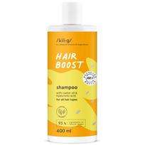 ricinos aliejus - KILIG HAIR BOOST šampūnas su ricinos aliejumi, 400 ml - 2 nuotrauka