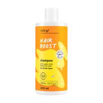 ricinos aliejus - KILIG HAIR BOOST šampūnas su ricinos aliejumi, 400 ml - 3 nuotrauka