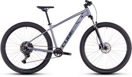 Dviratis kalnų Cube Aim Race 29 Slategrey'n'Rainbowblack, L dydis, Juodas/Pilkas
