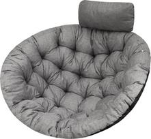 Pagalvė pakabinamam supamam krėslui HobbyGarden Moon, pilka (Gray)
