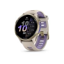 auksas - Garmin Forerunner 970 Soft Gold Titanium French Grey (Pilkas) - 1 nuotrauka