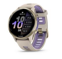 auksas - Garmin Forerunner 970 Soft Gold Titanium French Grey (Pilkas) - 2 nuotrauka
