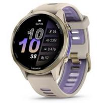 auksas - Garmin Forerunner 970 Soft Gold Titanium French Grey (Pilkas) - 3 nuotrauka