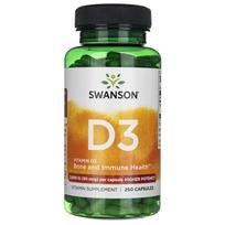 SWANSON Vitaminas D3 2000 TV (50 mcg) - 250 kapsulių