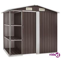 sodo pasiures - Sodo pašiūrė vidaXL, ruda (Brown), 205x130x183 cm - 2 nuotrauka
