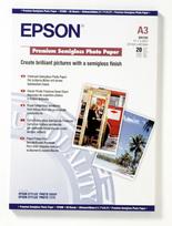a3 popierius - Epson Premium pusiau blizgus fotopopierius A3, 20 lapų, 251 g/m² - 1 nuotrauka