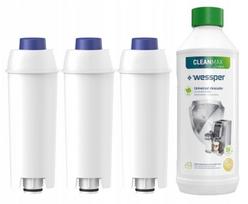 DeLonghi Kavos aparatų filtras su nukalkinimo priemone, 3 vnt. + 500ml.
