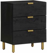 Top E Shop Naktinis staliukas Juodas (Black), 50 x 33 x 62 cm