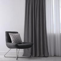 tamsiai pilkos uzuolaidos - Homede Užuolaidos CHENILLE EYELETS G CHARCOAL 220x245 - Atgauk 20% - 3 nuotrauka