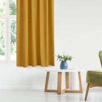 garstyciu spalvos uzuolaidos - Naktinės užuolaidos Homede Milana, geltonos, 420 cm x 225 cm - 3 nuotrauka