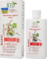 BIO PHARMA šampūnas nuo pleiskanų su varnalėšų ekstraktu, 200 ml
