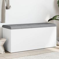 vidaXL Suoliukas-daiktadėžė, baltas (White)