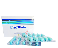 power papildai - Maisto papildas Power Tabs vyrams (20 kaps.) - 2 nuotrauka