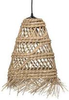 LAHYS Boho pakabinamas šviestuvas, šiaudų (Straw), Ø 28 cm
