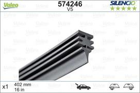 valeo valytuvo - Valytuvo gumelė Valeo Silencio 574246, 400mm - 1 nuotrauka