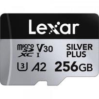 micro sd kortele 256gb - Lexar Professional Silver Plus microSDXC 256GB UHS-I U3 A2 Class 10 + SD Adapter - 2 nuotrauka