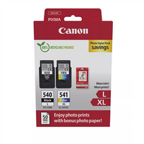 rasalai spausdintuvo - Canon PG-540L/CL-541XL Rašalo kasetė (Juodas, Žydras, Rausvai raudonas, Geltonas) - 1 nuotrauka