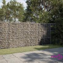 vidaXL Gabiono krepšys su dangčiu, 300x50x150cm, galvanizuota geležis
