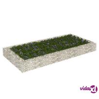vidaXL Aukštas gabiono lovelis, 200x100x20cm, galvanizuotas plienas