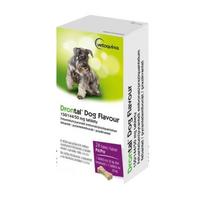 antiparazitines priemones - Drontal Dog Flavour tabletės nuo kirminų šunims, 1 tabl. - 1 nuotrauka