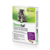 antiparazitines priemones - Drontal Dog Flavour tabletės nuo kirminų šunims, 1 tabl. - 2 nuotrauka