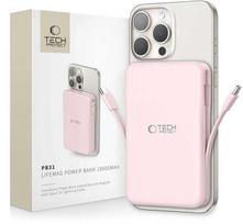 isorine baterija - Tech-Protect PB31 LifeMag MagSafe 10000mAh Rožinė (Pink) - 1 nuotrauka