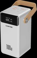 nesiojamasis elektros - CANYON OnPower 610 60000 mAh PD100W Baltas (White) - 2 nuotrauka