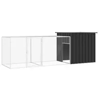 vidaXL narvas viščiukams Antracito (Anthracite) 300 x 91 x 100 cm