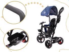 triratukas vezimelis - Trike 2in1 Fix Lite Grey (Pilkas) - 19 nuotrauka