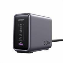 usb c charger - Ugreen Nexode 300W 5-Port PD GaN Fast Charger Juodas (Black) - 1 nuotrauka
