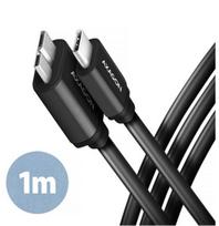 Axagon BUMM3-CM10AB Duomenų ir maitinimo kabelis USB-C iki Micro-B, 1m, Juodas (Black)